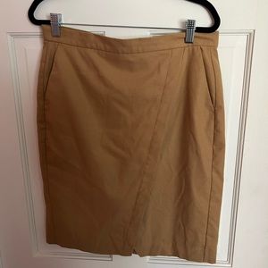 Banana Republic camel suit skirt